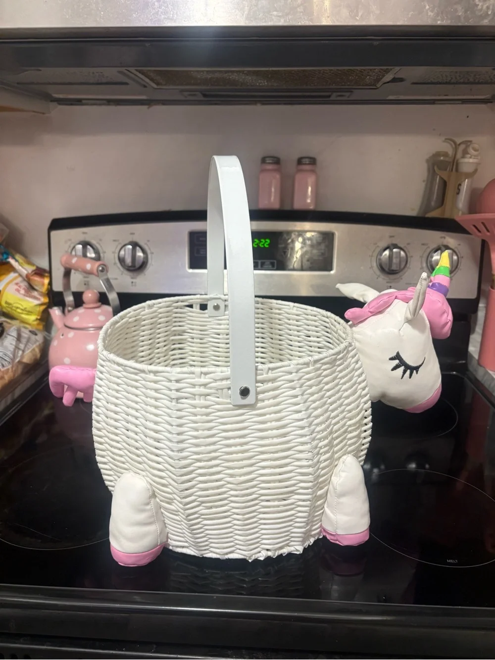 NWOT Beautiful Unicorn Baby Shower Gift Basket ONLY - New Baby Gift Basket,